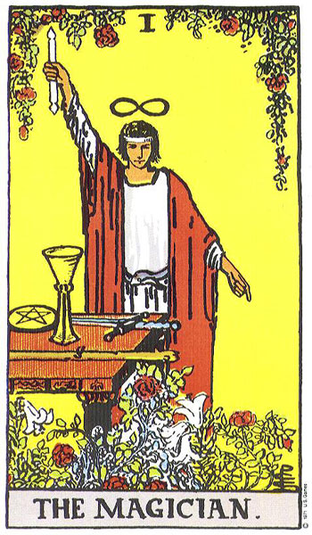 The Magician tarot card, Rider–Waite–Smith