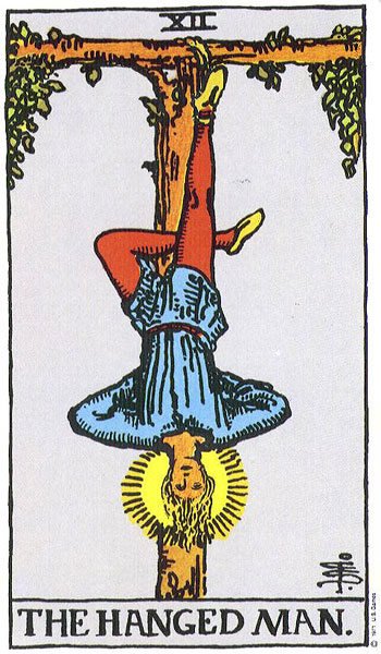 The Hanged Man tarot card, Rider–Waite–Smith
