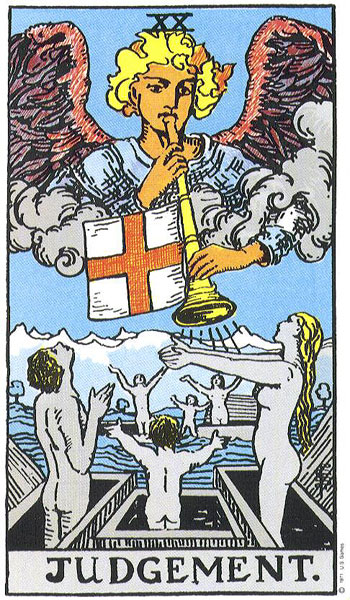 Judgement tarot card, Rider–Waite–Smith